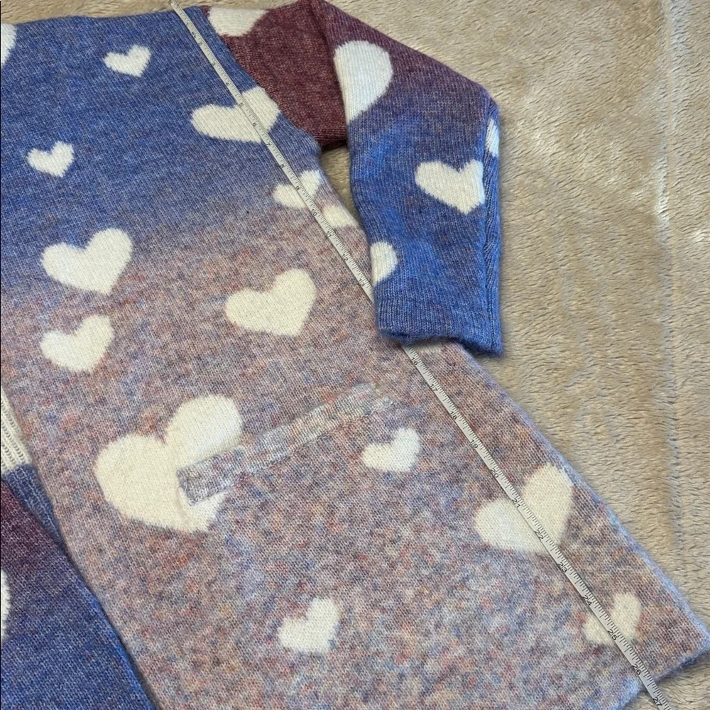 FRANCESCA’S Anthropologie Halley Hearts Open Cardigan - Picture 7 of 10